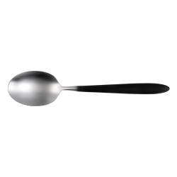 Dessert spoon - GAYA Exeter handle grey-black all satin