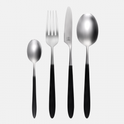 Table Spoon - GAYA Exeter handle grey-black all satin